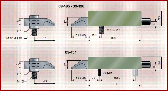 Spanntech GmbH </p>
<p>    KOPAL Spannelemente. Der Niederzugeffekt wirkt an der Spannerseite sowie an der Anschlagseite. Das Ergebnis ist eine sichere Planparallell Auflage.<br />
    Bei Fragen kontaktieren Sie uns einfach +49 9172 6859700</p>
<p>Maße zu KOPAL Horizontalspanner Set´s mit Niederzug</p>
<p>    Maße zum Spanner Set:<br />
        Befestigung mit M10 u. M12<br />
        Niedrige, flache Spanner<br />
        20 mm Spannhub<br />
        Anschlag Höhe 6 mm<br />
        Spanner Höhe 6 mm<br />
        Index, Zentrierung Ø 18 mm</p>
<p>