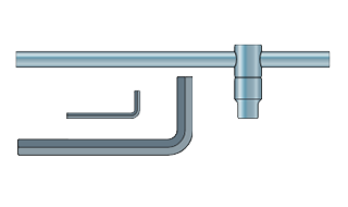 Blocapress Schlüsselsatz 08-342<br />
Inhalt:<br />
Schiebegriff mit 1/2" Vierkantschlüssel<br />
Steckschlüsselnuss mit 13 mm Schüsselweite.<br />
Inbus-Schlüssel 5 und 14 mm