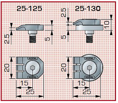 Die Spanntech GmbH mit den Niederzug-Spanner von Kopal Mini-Clamp werden durch Drehung des Exzenterkopfes erzeugt. Diese Spannfinger verfügen über feste und flexible Kontaktflächen, welche einen positiven und definierten Niederzug gewährleisten.</p>
<p>Der maximale Exzenterweg des Spannfingers beträgt 1,2 mm, während die Spannkraft bei beeindruckenden 4000 Nm liegt. Zum Festziehen und Lösen des Spannfingers ist ein 4 mm Inbusschlüssel erforderlich.</p>
<p>Die Richtung der Exzenterdrehung kann angepasst werden, um die einwirkenden Schneidkräfte auszugleichen. Dies erfolgt durch einfache Links- oder Rechtsdrehung des Exzenters.</p>
<p>Die Kopal Mini-Clamp können direkt auf dem Maschinentisch oder auf einer speziellen Vorrichtungsplatte verwendet werden, was ihre Vielseitigkeit und Anpassungsfähigkeit an verschiedene Arbeitsumgebungen unterstreicht.
