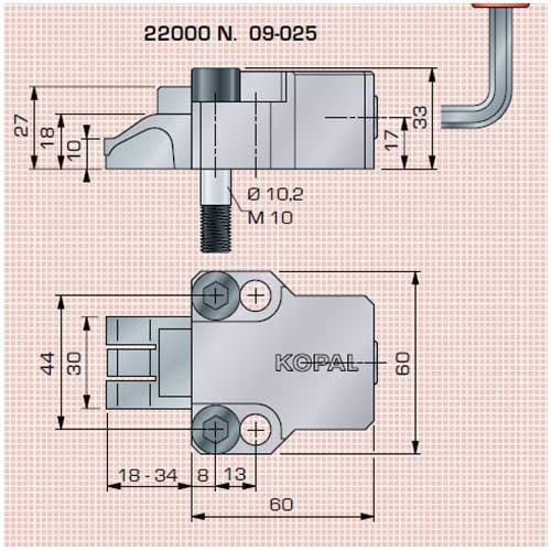 Spanntech GmbH mit Niederzuspanner mit Niederzuganschlag von KOPAL dem Spannelemente Hersteller. Speziallist im der Horizontal Spanntechnik. Hypo Bloc kräftige Horizontal Spanntechnik bis 22 KN