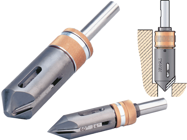 Spanntech GmbH mit KOPAL Fasenfräsen mit SLIM LINE und langem Schaft eignen sich ideal zum Fasen und Senken tiefer Bohrungen. Der lange, schlanke Schaft ermöglicht das Fasen extrem tiefer Bohrungen an Sacklöchern, Sechsecken und Polygonen, um innen schwer zugängliche Bohrungen zu entgraten. Ein federnder Innenführungskegel sorgt für konzentrische Fasen. Wiederholbare symmetrische Innenfasen mit optimalen Standzeiten sind auch bei unterbrochenen Schnitten möglich. Die einstellbare Kantentiefe ist reproduzierbar und genau